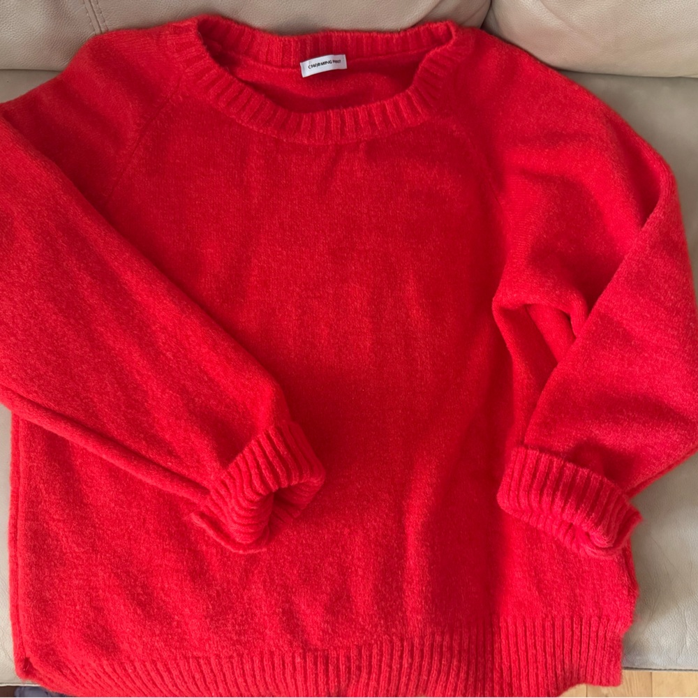 Made in Italy red knit sweater